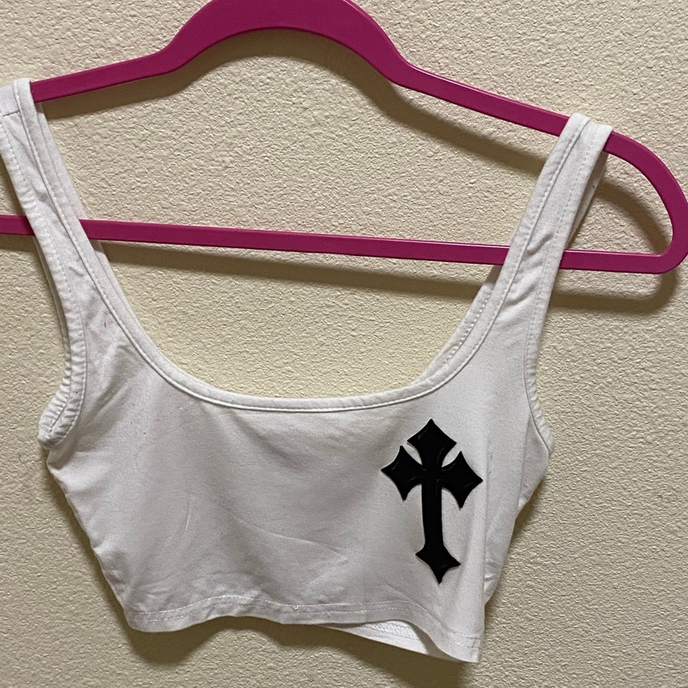 custom black cross tank